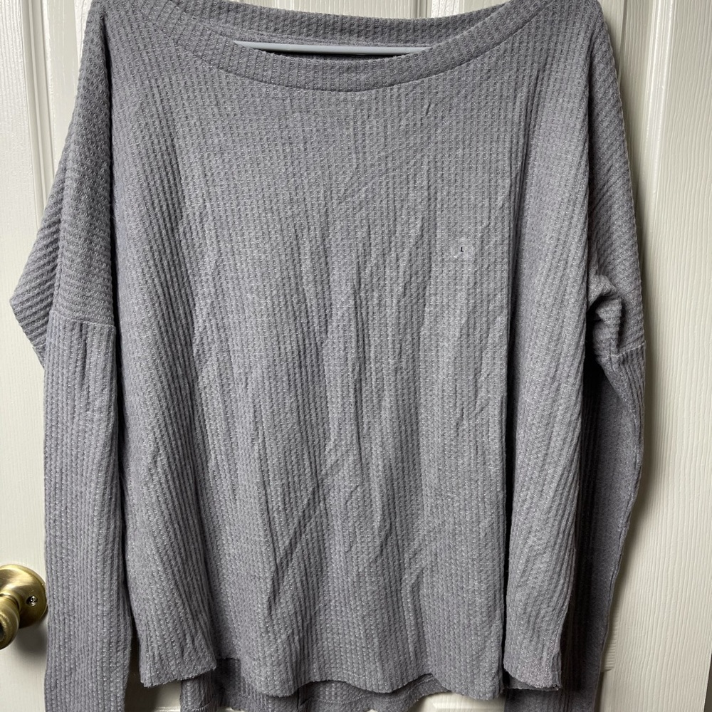 NEW grey soft long sleeve